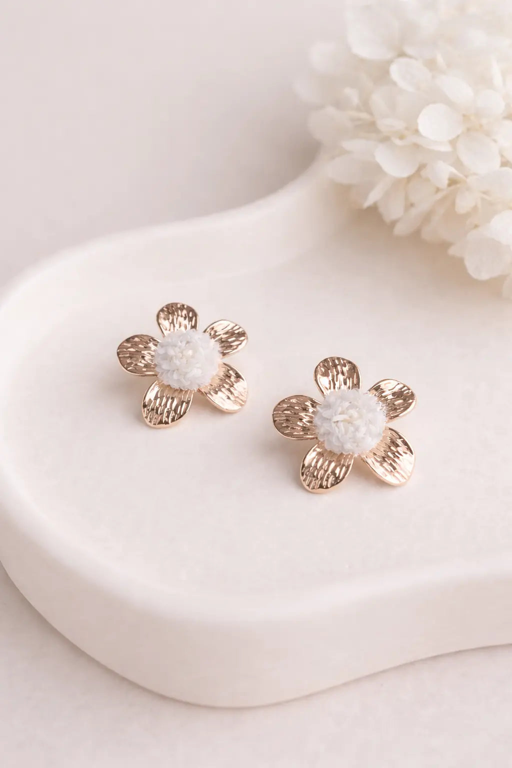 Boucles d'oreilles Immortelle Maison Bohemia Bloom