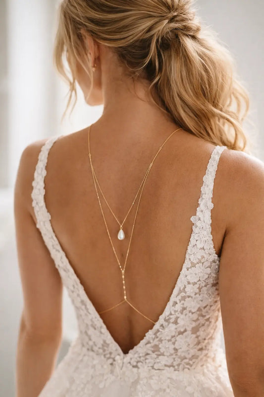 Collier de dos Perle d'eau Maison Bohemia Bloom