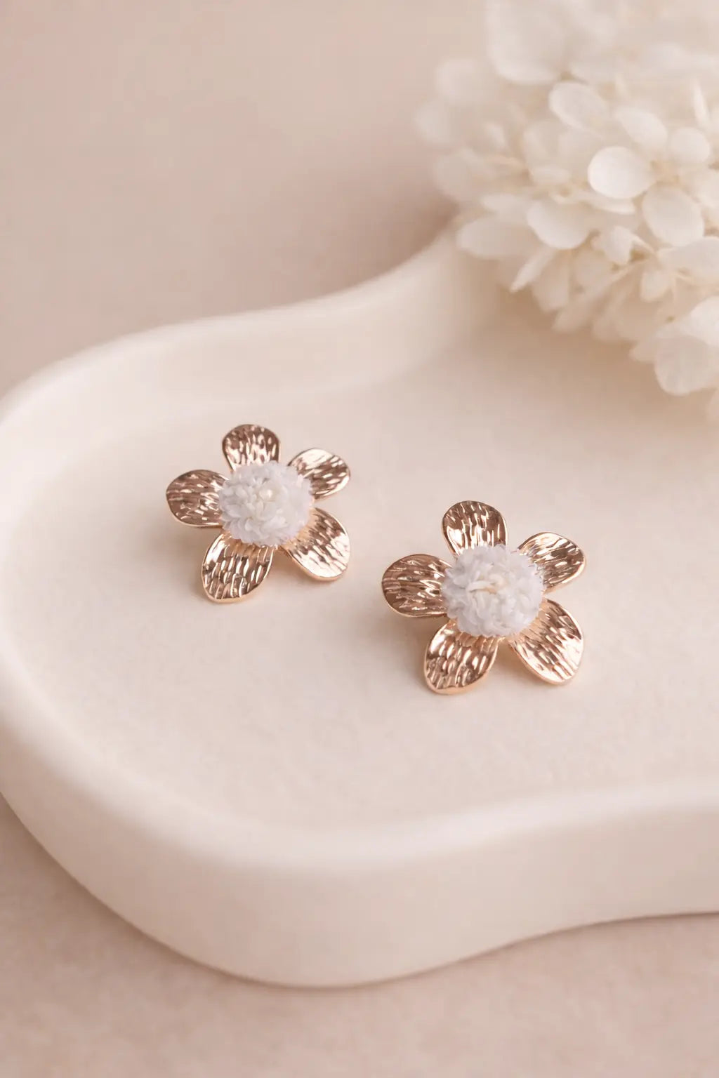 Boucles d'oreilles Immortelle Maison Bohemia Bloom
