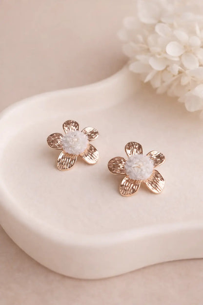Boucles d'oreilles Immortelle Maison Bohemia Bloom