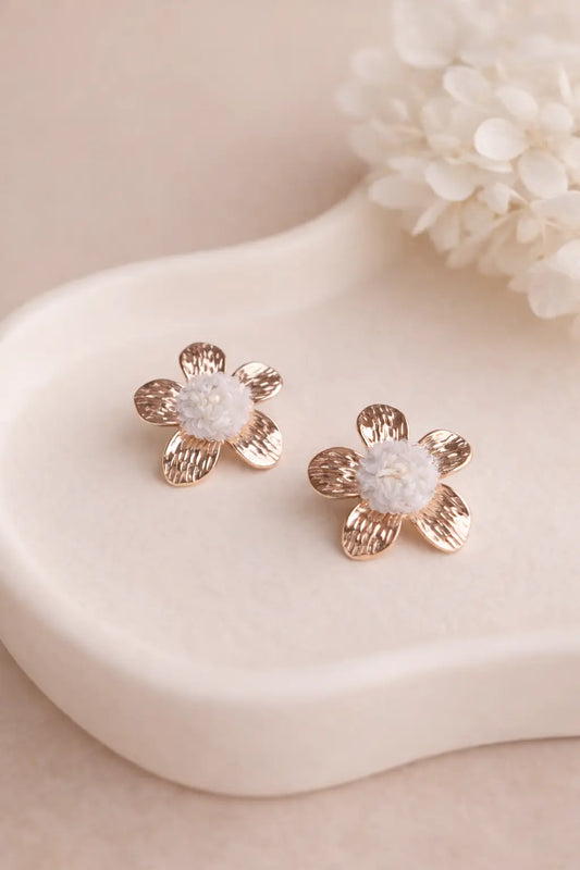 Boucles d'oreilles Immortelle Maison Bohemia Bloom