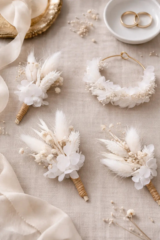 Boutonnière Nacre Maison Bohemia Bloom