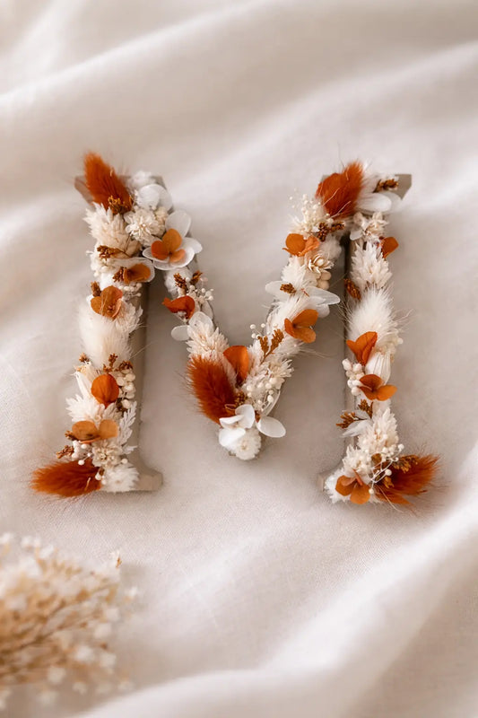 Lettre fleurie M Maison Bohemia Bloom